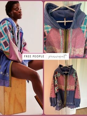 RARE SOLD OUT Free People / Ryder Cardi / Boho Kantha Pathwork Jacket Medium M